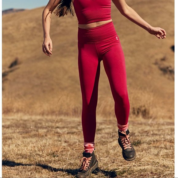Free People Pants - NWT FP Movement Good Karma Legging / Pomegranite
